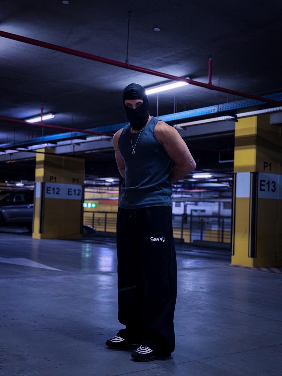 Black wide  leg sweatpants